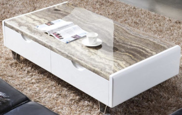Marble Top Wooden Coffee Table 405#