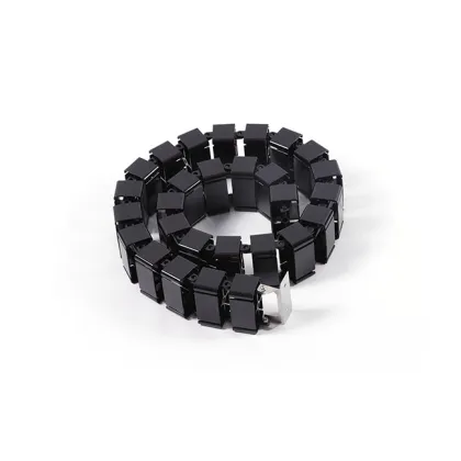 Black Color Ergonomic Adjustable Vertical Cable Management