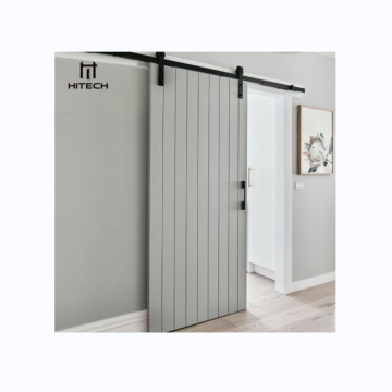 Vertical Oak Wood Interior Soundproof Sliding Door for Villa