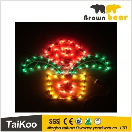 flower tree decorate christmas rope light silhouette