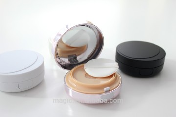 round shape air cushion BB cream case cosmetic powder container