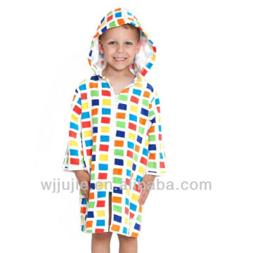 Microfiber suede kids hooded towel