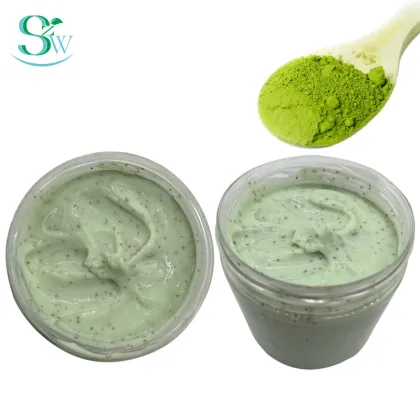 Natural exfoliator matcha facial scrub facial scrubber
