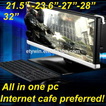 Wall mount gaming computer ,all in one pc ,built-in computer ,all in one 23.6"LED monitor desktop computer without CPU