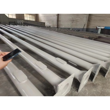 Street Light Pole 6M 7M galvanized Steel Pole Factory