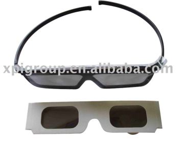 Plastic 3D glasses