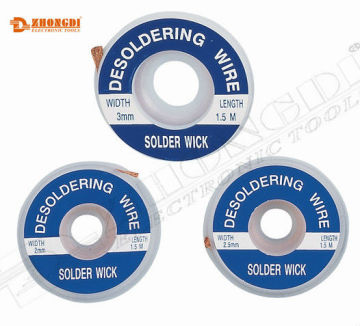 3.0mmX1.5M High quality desoldering wire roll of Ningbo ZD