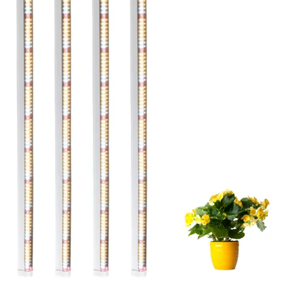 Complete Spectrum LED Grow Lights: 400-800nm, Compatible with T8 and T5 Lamps, Suitable for Lettuce, Mushrooms, Succulents, and Multi-Level Racks/Shelves