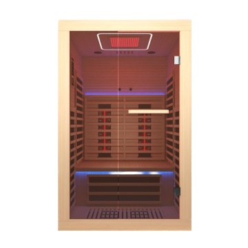Sauna de infravermelho distante interno para duas pessoas