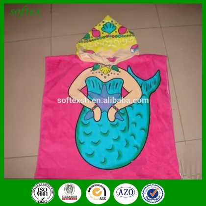 Wholesale kids hooded poncho towel,kids beach towels wholesale