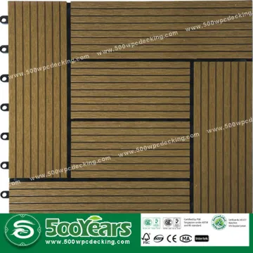 Popular 300 * 300 DIY wood plastic composite DIY decking
