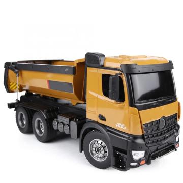 RC Dump Truck 1/14 Scale 2.4GHz 10CH Remote Control with LED Lights - Popular Hot Sell
