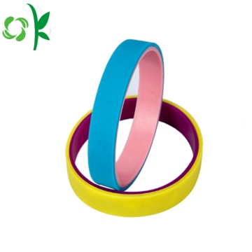 Thanh lịch 2 lớp sinh viên thể thao Silicone dây đai Bracelet