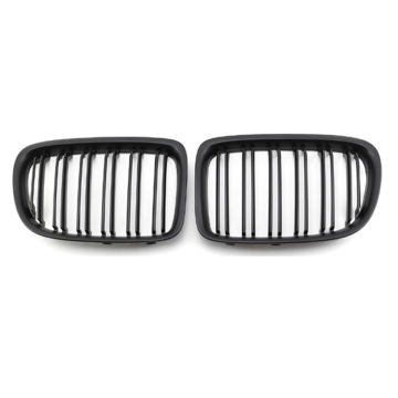 Matte Black Double Line Kidney Front Grille for BMW E84