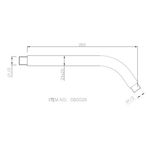 Messing Square Curves Dusjarm