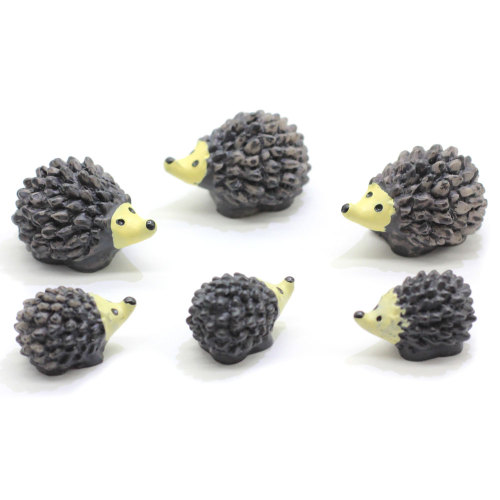 New 3D Ornament Artificial Hedgehog Shape Resin Crafts Animal Decoration Fairy Garden Home Decor Props Accessories