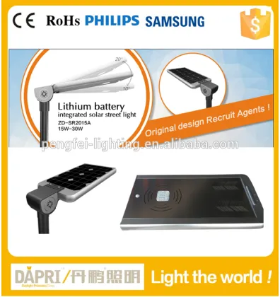 20W 30W philips 3 year warranty12v dc solar led street lights