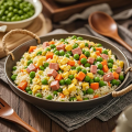 Arroz frito de vegetais