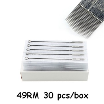 30PCS 49RM 39RM 35RM EZ Disposable Sterilized Tattoo Needles Round Magnum Needles Stainless Steel For tattoo grips tattoo tips