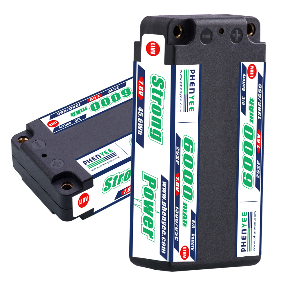 130c 6000Mah Hardcase Lipo Pack per auto RC