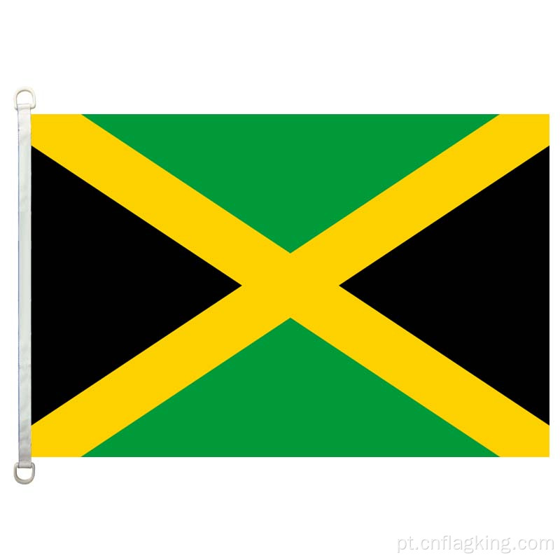 Bandeira nacional da Jamaica 90 * 150cm 100% polyster