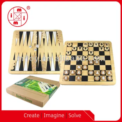 Wooden games 2 in 1 game set Ludo & Chinese checkers from ICTI Factory