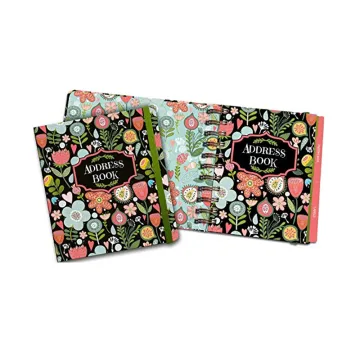 Colour Decorative Address Book with Elastic Band