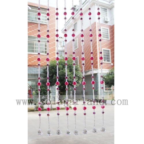 High Quality Decorative Red Bead Curtain Door Curtains