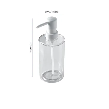 360ML Hand Sanitizer Soap Foam Pump Bottle - Simple Design Plastic Reservoir