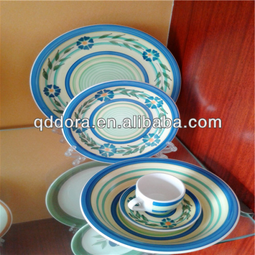 Color Glazed Stoneware Dinnerware,hand Painted Stoneware Dinnerware