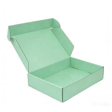 Boîte-cadeau en carton ondulé personnalisé vert