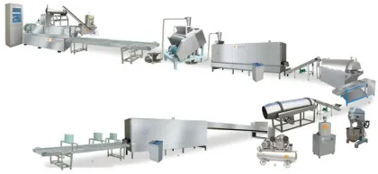 Sugar Coated Corn Flakes Making Extruder Machine Production Line