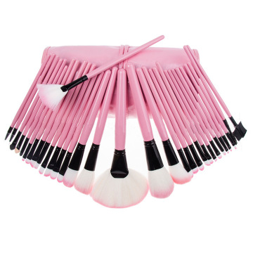 Portable Vegan Synthetic Hair Mini Makeup Brush Set - Pink Eyeshadow Brush for Travel