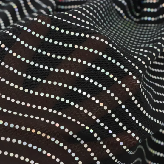 Polyester Spandex Mixed Sequinned Cloth