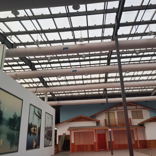 The Gym Optes for Cloth Bags in Air Ducts