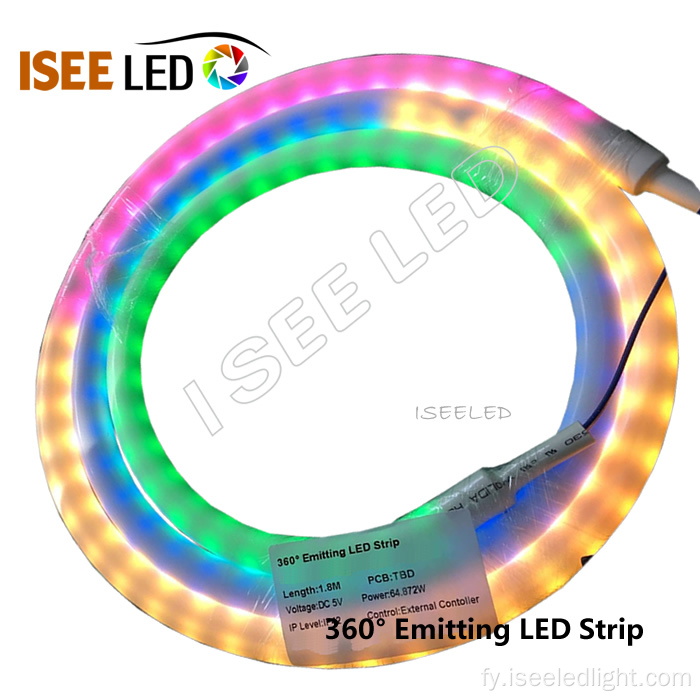360-graad emitting RGB kleur LED Strip