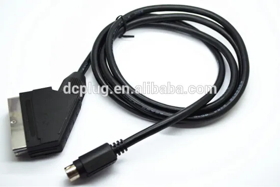 Newest SCART cable audio & video cable 20 pin to mini 9 pin male 1.3m 6.0mm factory direct selling