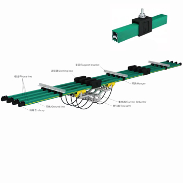 Crane Factory Price معزول قطب واحد أحادي القطب القطب الحافلة شريط انزلاق سلك الموصل