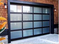 Aluminium glass garage door