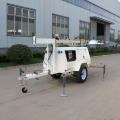 Portable light tower for metal halide lamp mining