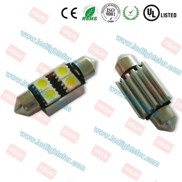 High quality c5w led canbus with heat sink, canbus led c5w festoon car lights, SV8.5 canbus festoon auto led lights
