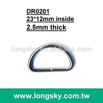 (#DR0201/23mm inner) iron brass metal belt trim D-ring buckle