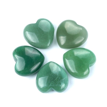 홈 장식 수제 갈망을위한 Amazonite 30mm Love Heart Gemstone