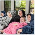 Home wear winter warm hoodie blanket