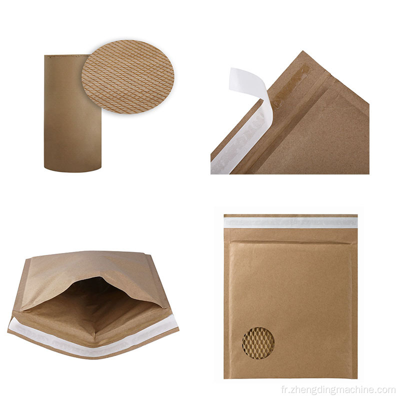 Machine de fabrication de sacs de courrier en papier en nid d&#39;abeille