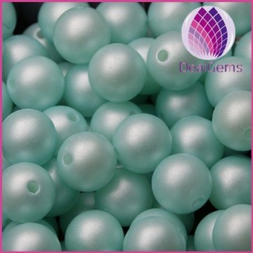 mix color 8mm ABS matte imitation loose pearls with hole for decoration