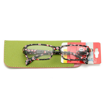 Gafas de lectura de impresión de supermercado al por mayor para personas mayores - Paquete PU incluido