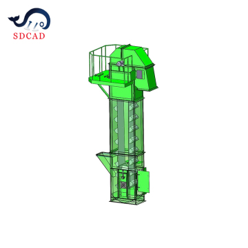 SDCAD NE30 Bulk Material Vertical Bucket Elevator: Ideal for Elevating Sand, Stone, Sawdust, and Fly Ash