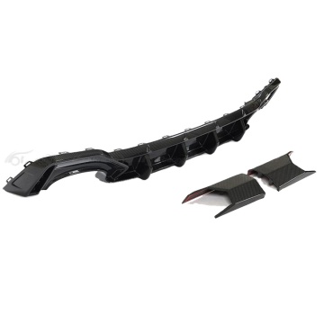 Dry Carbon Fiber Rear Bumper Diffuser for Audi RS6 2020-2023