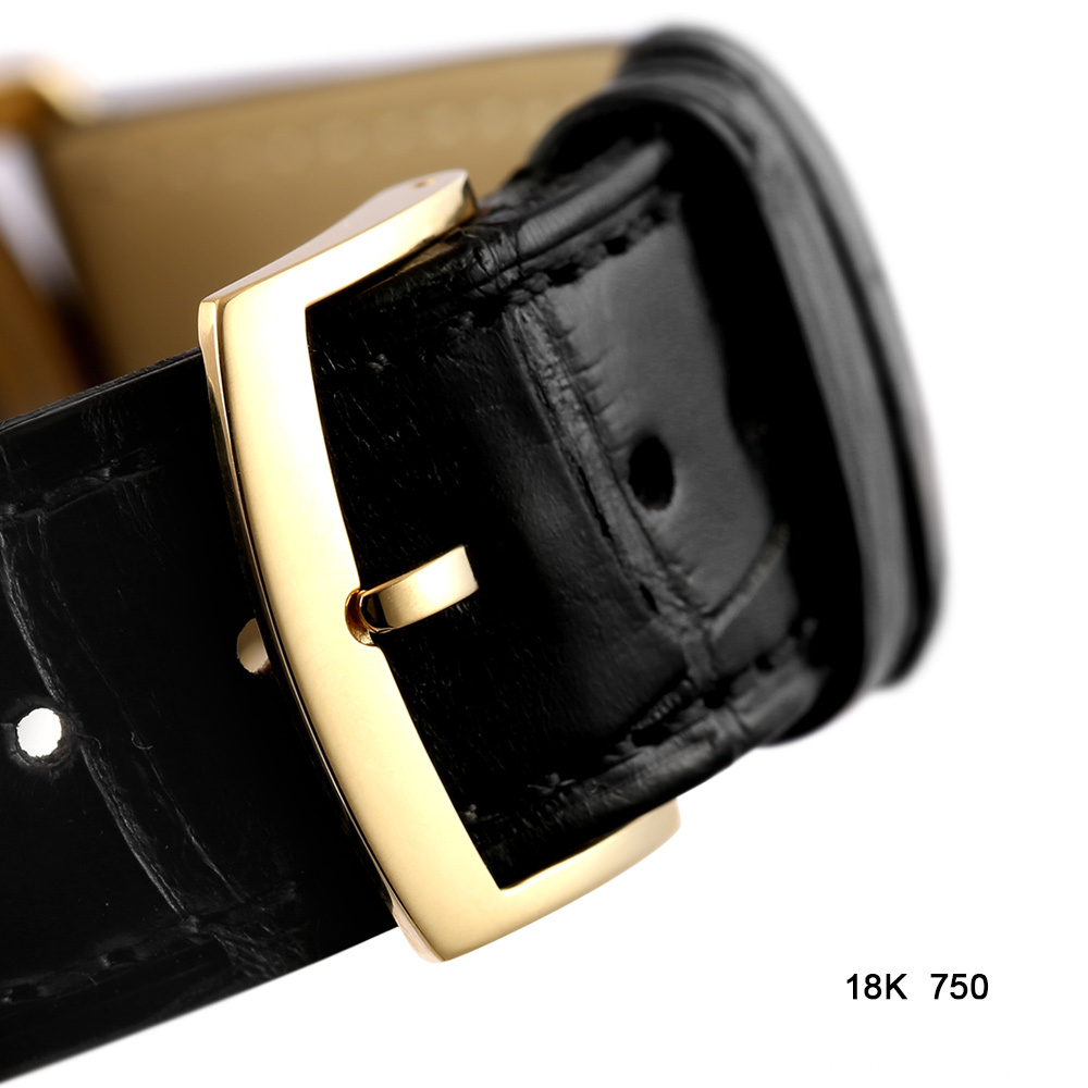 Watch Strap With Gold Buckle